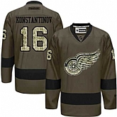Glued Detroit Red Wings #16 Vladimir Konstantinov Green Salute to Service NHL Jersey,baseball caps,new era cap wholesale,wholesale hats